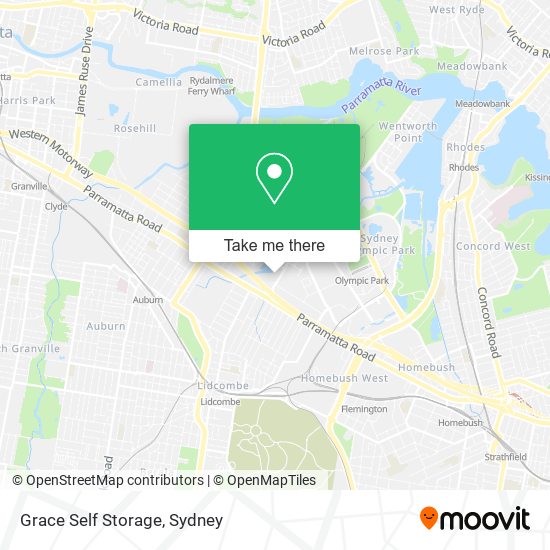 Mapa Grace Self Storage