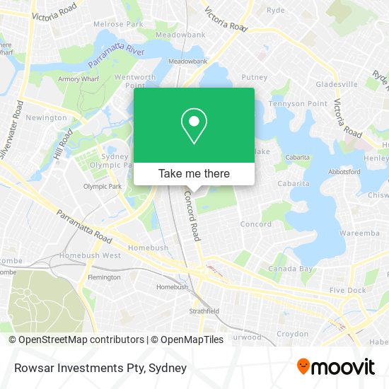 Rowsar Investments Pty map