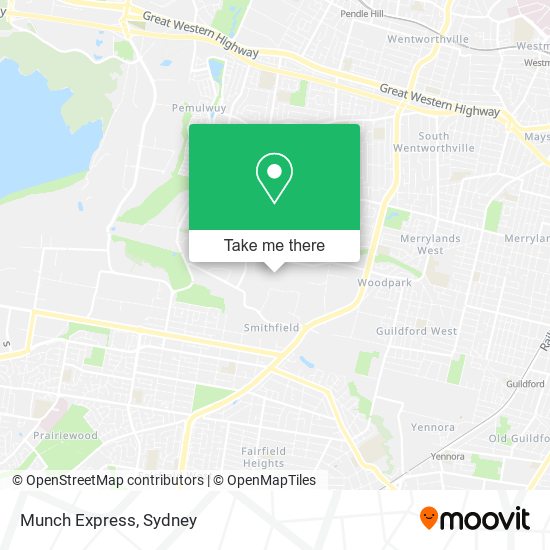 Munch Express map