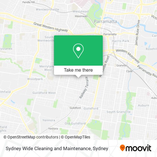 Sydney Wide Cleaning and Maintenance map