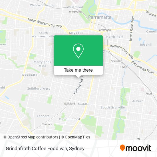 Grindnfroth Coffee Food van map