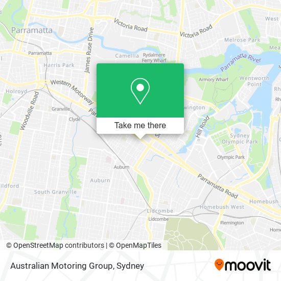 Australian Motoring Group map