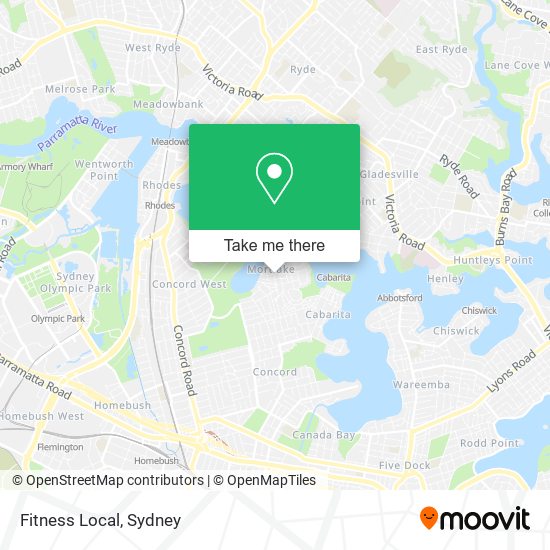 Mapa Fitness Local
