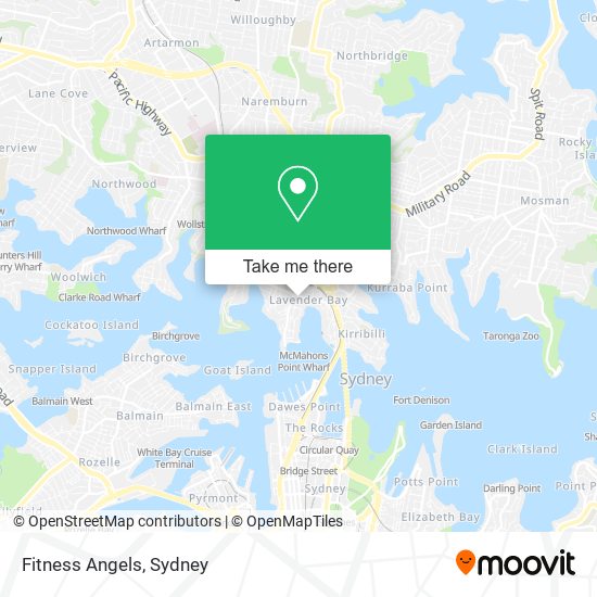 Fitness Angels map