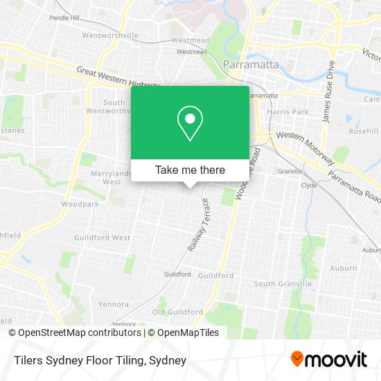 Tilers Sydney Floor Tiling map