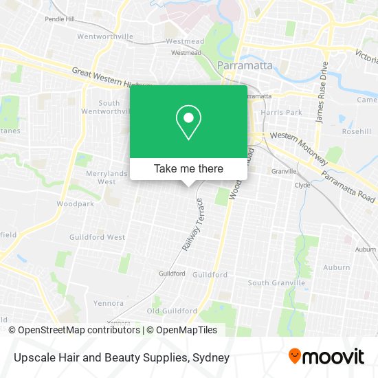 Upscale Hair and Beauty Supplies map