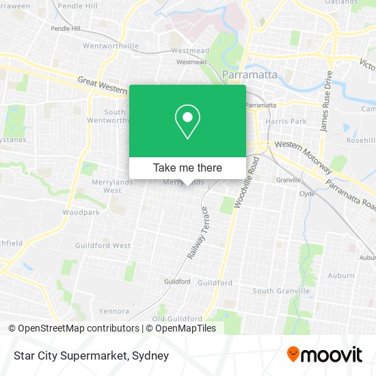 Mapa Star City Supermarket