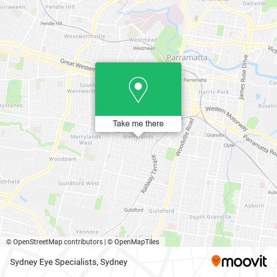 Sydney Eye Specialists map