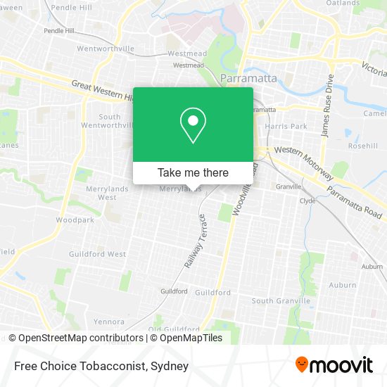 Free Choice Tobacconist map