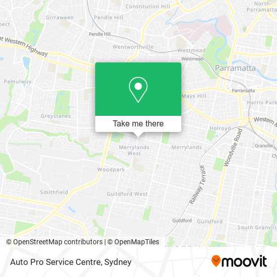 Mapa Auto Pro Service Centre