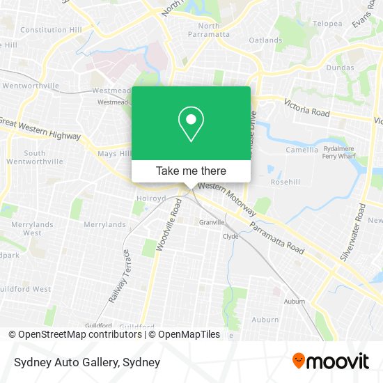 Mapa Sydney Auto Gallery