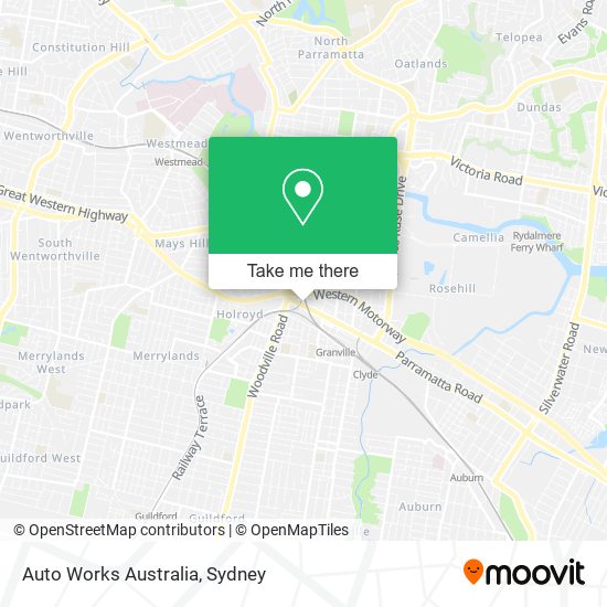 Auto Works Australia map