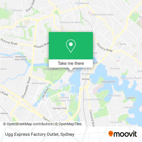 Ugg Express Factory Outlet map