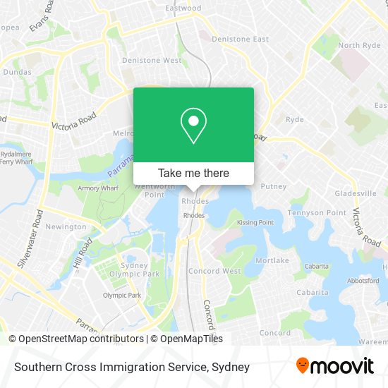 Southern Cross Immigration Service map