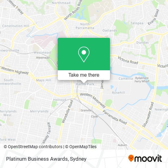 Platinum Business Awards map