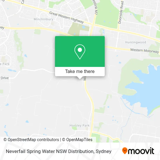 Neverfail Spring Water NSW Distribution map