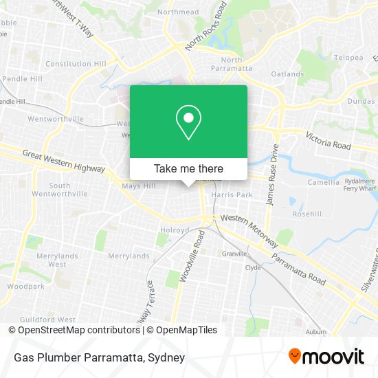 Gas Plumber Parramatta map