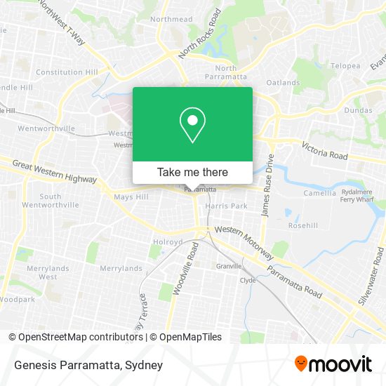 Mapa Genesis Parramatta