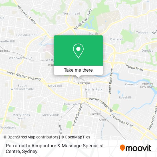 Mapa Parramatta Acupunture & Massage Specialist Centre