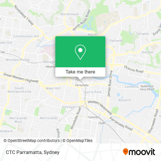 Mapa CTC Parramatta