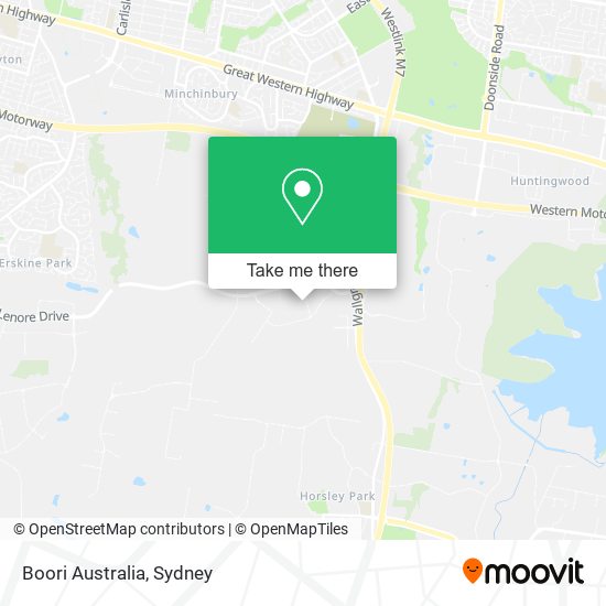 Mapa Boori Australia