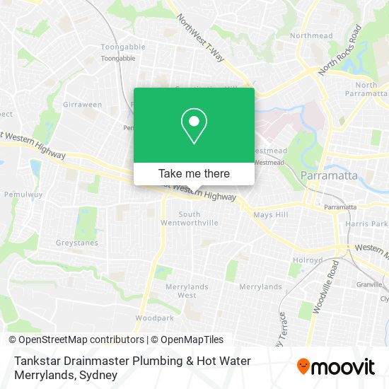 Mapa Tankstar Drainmaster Plumbing & Hot Water Merrylands