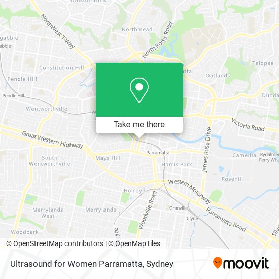 Mapa Ultrasound for Women Parramatta