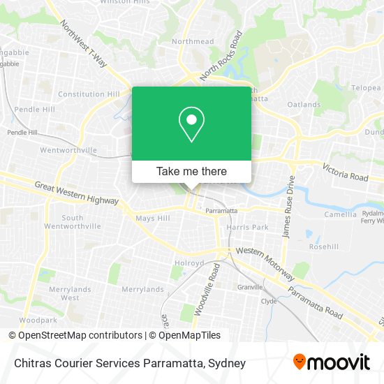 Chitras Courier Services Parramatta map