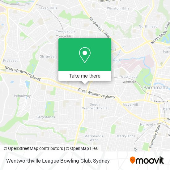 Wentworthville League Bowling Club map