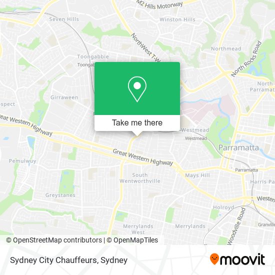 Sydney City Chauffeurs map