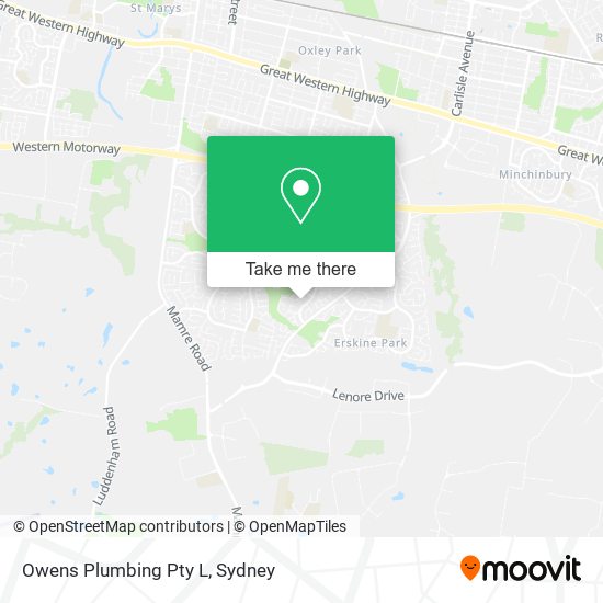 Mapa Owens Plumbing Pty L