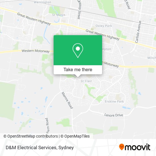 Mapa D&M Electrical Services