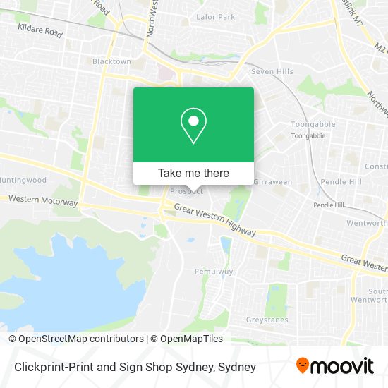 Mapa Clickprint-Print and Sign Shop Sydney