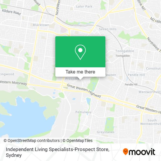 Independent Living Specialists-Prospect Store map