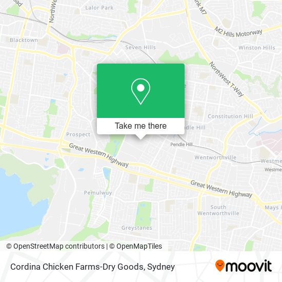Cordina Chicken Farms-Dry Goods map