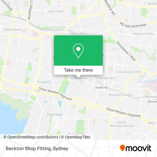 Mapa Beckton Shop Fitting