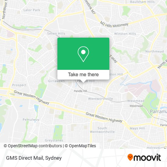 GMS Direct Mail map