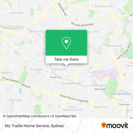 My Tradie Home Service map