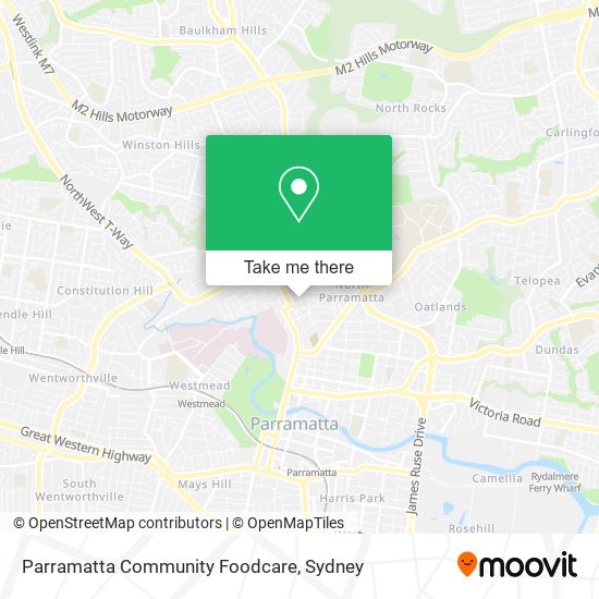 Parramatta Community Foodcare map