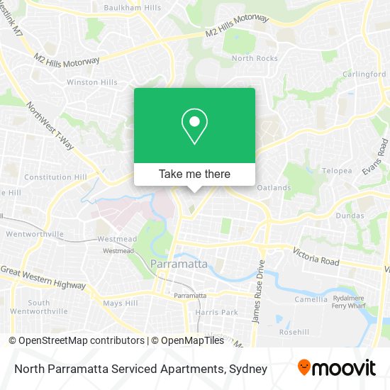 North Parramatta Serviced Apartments map