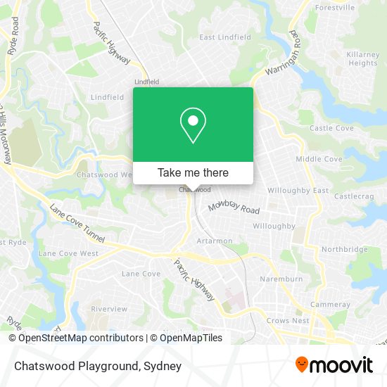 Mapa Chatswood Playground