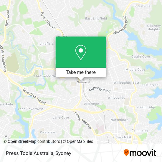 Press Tools Australia map