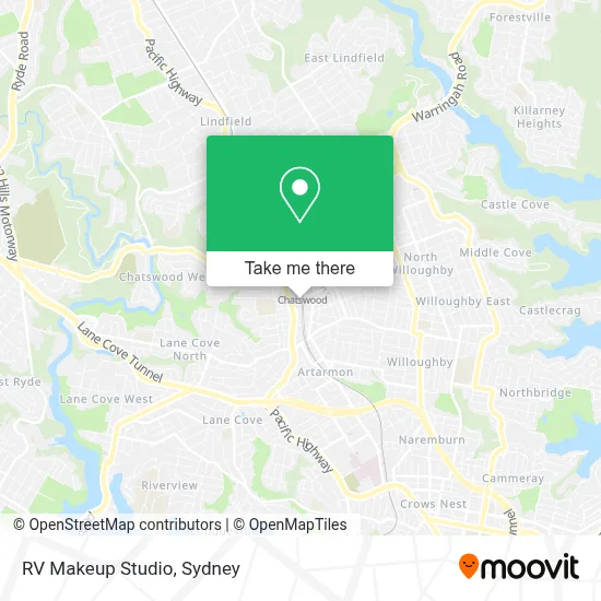 RV Makeup Studio map