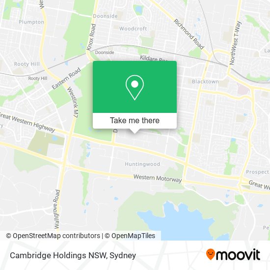 Cambridge Holdings NSW map