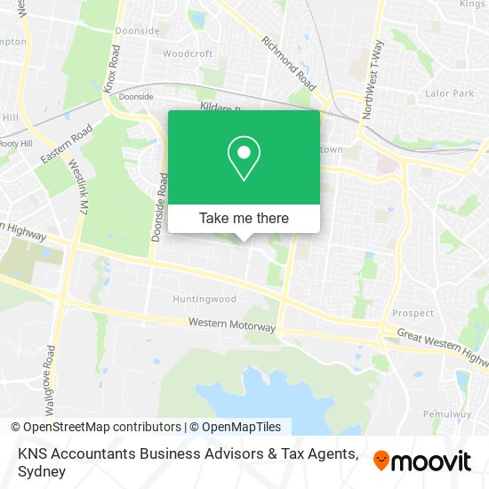 KNS Accountants Business Advisors & Tax Agents map