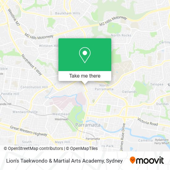 Lion's Taekwondo & Martial Arts Academy map