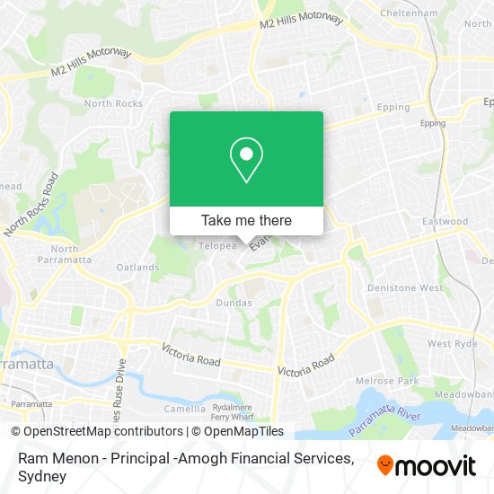 Ram Menon - Principal -Amogh Financial Services map