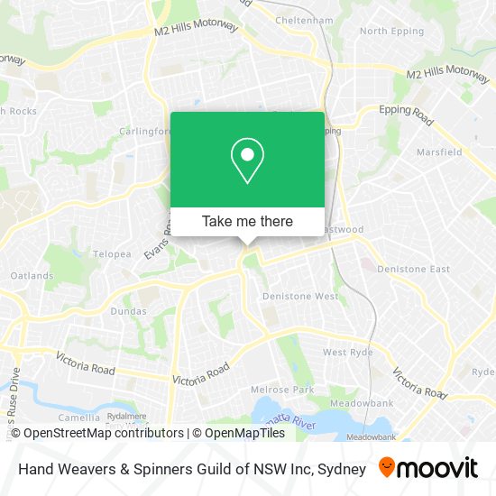 Hand Weavers & Spinners Guild of NSW Inc map