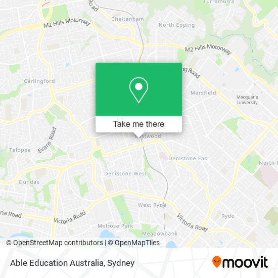 Mapa Able Education Australia