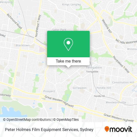 Peter Holmes Film Equipment Services map